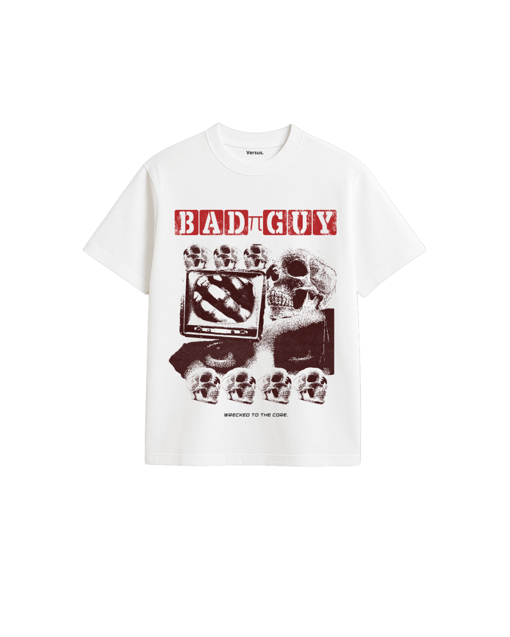 BAD-GUY OVERSIZED WHITE T-SHIRT